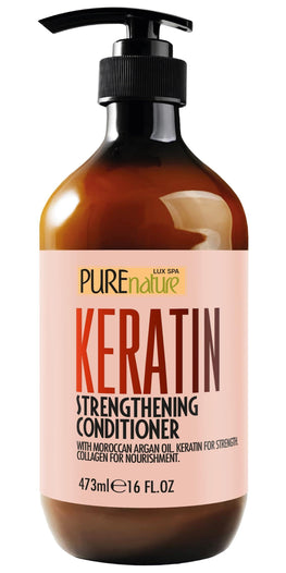 Keratin Conditioner for Women and Men Deep Conditioning Treatment to Repair Dry Damaged Hair and Split Ends 16 Fl Oz Strengthening Sulfate Free Formula