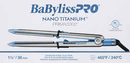 BABYLISSPRO NANO TITANIUM 1.5 INCH PRIMA STAINLESS STEEL FLAT IRON