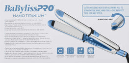 BABYLISSPRO NANO TITANIUM 1.5 INCH PRIMA STAINLESS STEEL FLAT IRON