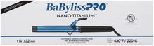 BABYLISSPRO NANO TITANIUM LIMITED EDITION BLACK AND BLUE 1.25 INCH EXTENDED BARREL CURLING IRON