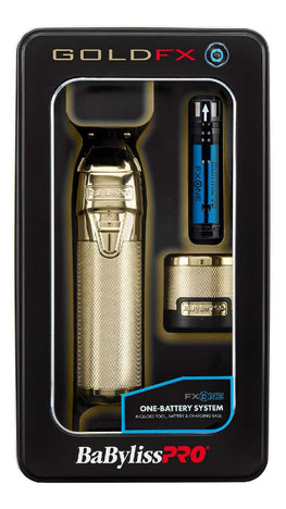 BABYLISS GOLD FXOINE ALL METAL INTERCHANGEABLE BATTERY TRIMMER