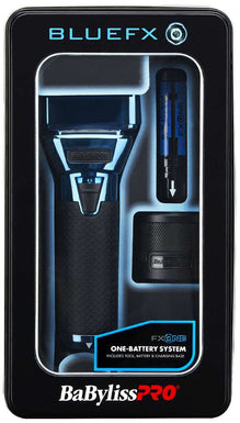 BABYLISSPRO BLUEFX ONE ALL METAL INTERCHANGEABLE BATTERY DOUBLE FOIL SHAVER